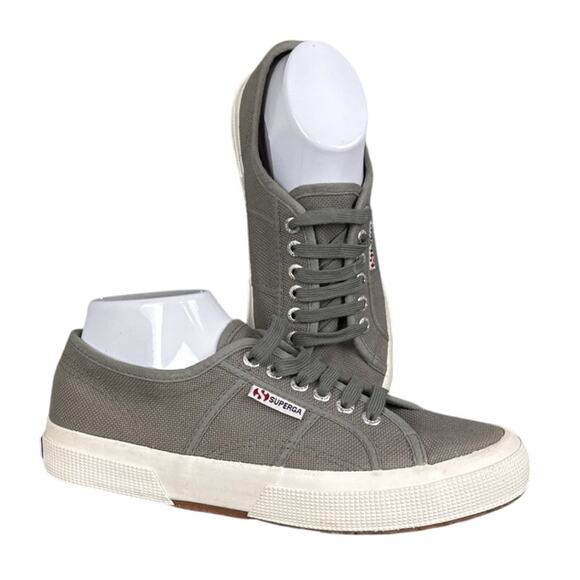 Superga 2750 COTU Classic Sneakers Gray Canvas Unisex Size 40 USW 9 USM 7.5 - Picture 1 of 7